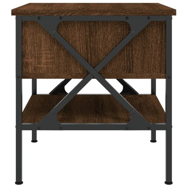vidaXL Yöpöydät 2 kpl ruskea tammi 40x42x45 cm tekninen puu