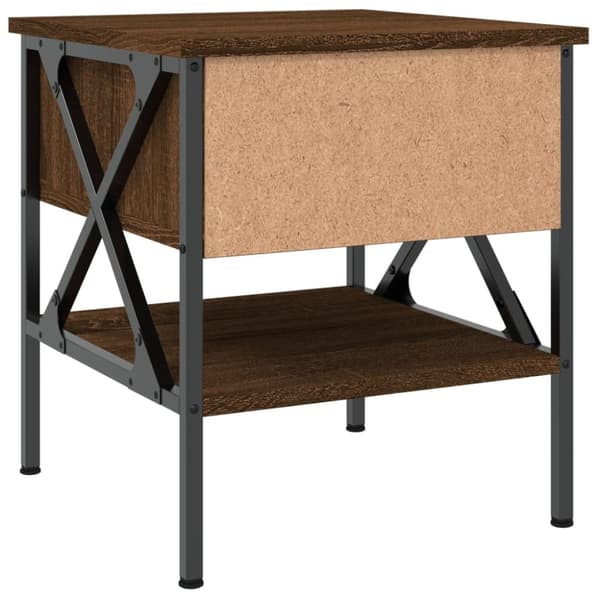 vidaXL Yöpöydät 2 kpl ruskea tammi 40x42x45 cm tekninen puu