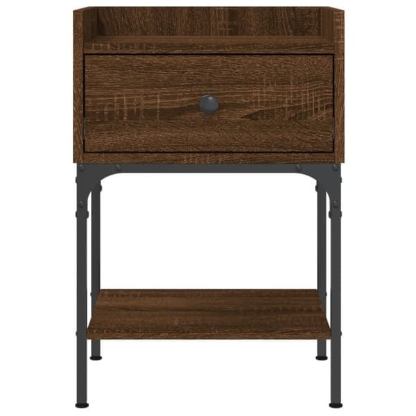 vidaXL Yöpöydät 2 kpl ruskea tammi 40,5x31x60 cm tekninen puu