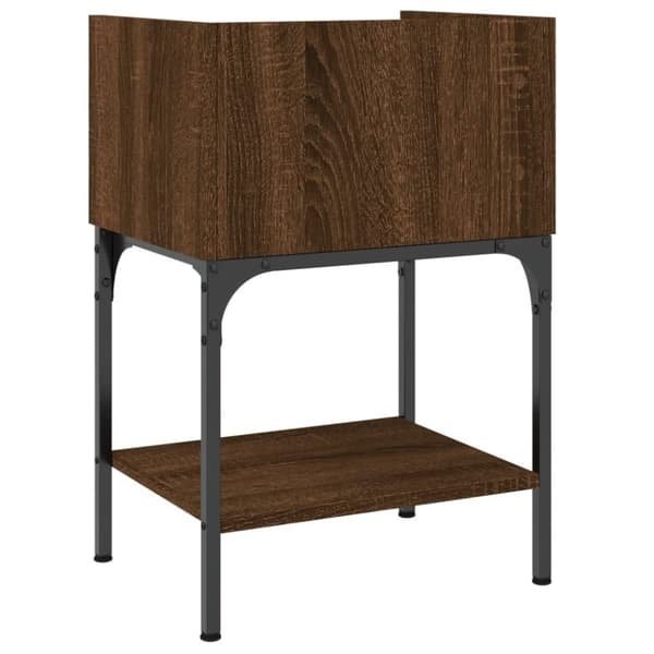 vidaXL Yöpöydät 2 kpl ruskea tammi 40,5x31x60 cm tekninen puu