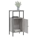 Miniatyrbilde 4 av 11: vidaXL Nattbord 2 stk grå sonoma 41x31x80 cm konstruert tre