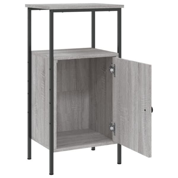 vidaXL Nattbord 2 stk grå sonoma 41x31x80 cm konstruert tre