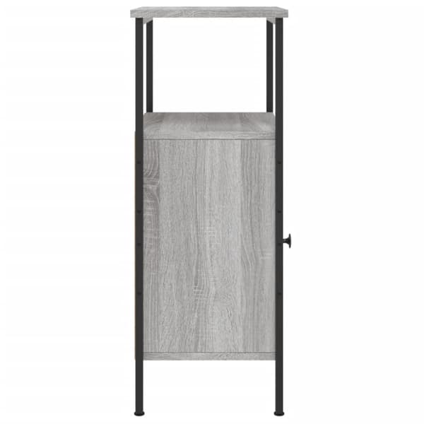 vidaXL sengeborde 2 stk. 41x31x80 cm konstrueret træ grå sonoma-eg