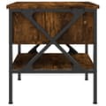 Miniatyrbillede 8 af 11: vidaXL sengeborde 2 stk. 40x42x45 cm konstrueret træ røget egetræ