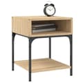Miniatyrbilde 3 av 11: vidaXL Nattbord 2 stk sonoma eik 40x41x50 cm konstruert tre