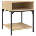 Miniatyrbilde 4 av 11: vidaXL Nattbord 2 stk sonoma eik 40x41x50 cm konstruert tre