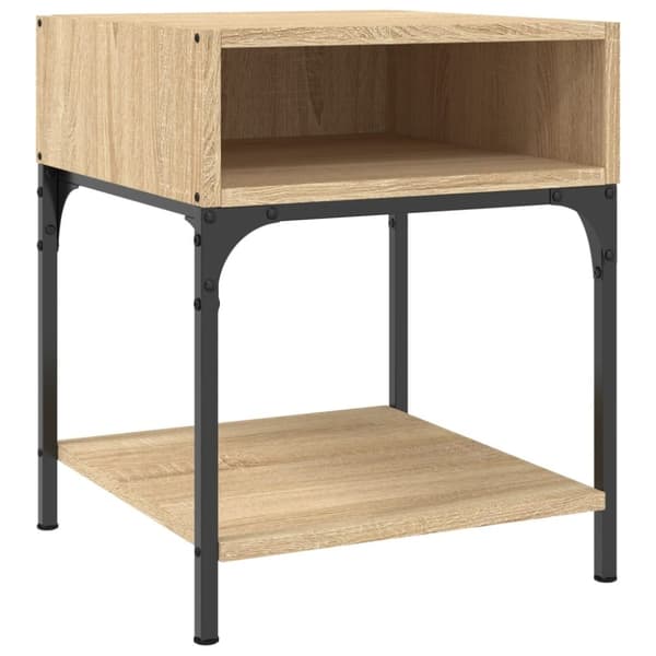 vidaXL Nattbord 2 stk sonoma eik 40x41x50 cm konstruert tre