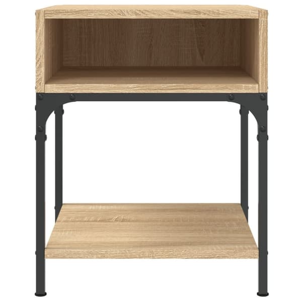 vidaXL Nattbord 2 stk sonoma eik 40x41x50 cm konstruert tre