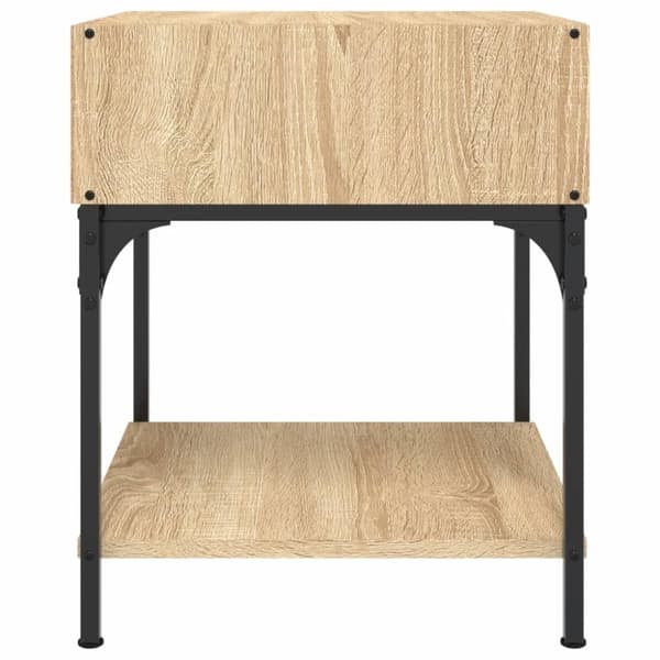 vidaXL Nattbord 2 stk sonoma eik 40x41x50 cm konstruert tre