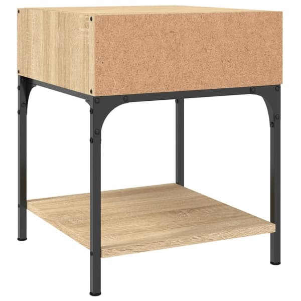 vidaXL Nattbord 2 stk sonoma eik 40x41x50 cm konstruert tre