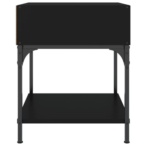 vidaXL sengeborde 2 stk. 40x41x50 cm konstrueret træ sort