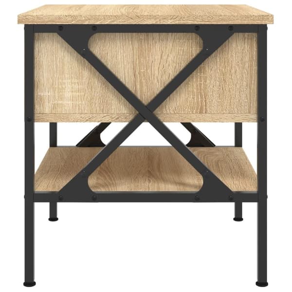 vidaXL Yöpöydät 2 kpl Sonoma-tammi 40x42x45 cm tekninen puu