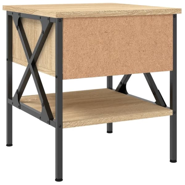 vidaXL Yöpöydät 2 kpl Sonoma-tammi 40x42x45 cm tekninen puu