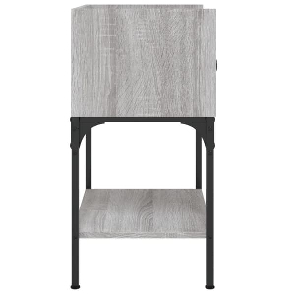 vidaXL Yöpöydät 2 kpl harmaa Sonoma 40,5x31x60 cm tekninen puu