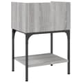 Pikkukuva 9 / 11: vidaXL Yöpöydät 2 kpl harmaa Sonoma 40,5x31x60 cm tekninen puu