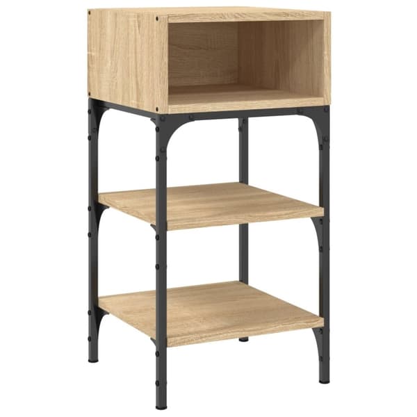 vidaXL Sängbord 2 st sonoma-ek 35x34,5x70 cm konstruerat trä
