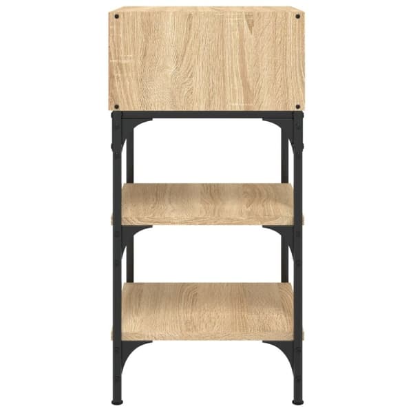 vidaXL Sängbord 2 st sonoma-ek 35x34,5x70 cm konstruerat trä