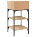Miniatyrbillede 6 af 11: vidaXL sengeborde 2 stk. 35x34,5x70 cm konstrueret træ sonoma-eg