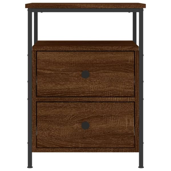 vidaXL Nattbord brun eik 44x45x60 cm konstruert tre