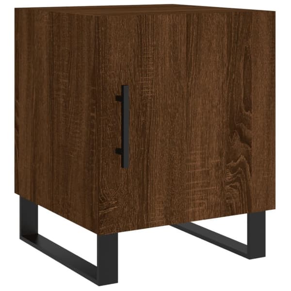 vidaXL Nattbord brun eik 40x40x50 cm konstruert tre