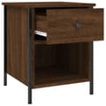 Miniatyrbilde 5 av 11: vidaXL Nattbord 2 stk brun eik 40x42x50 cm konstruert tre