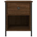 Miniatyrbilde 6 av 11: vidaXL Nattbord 2 stk brun eik 40x42x50 cm konstruert tre