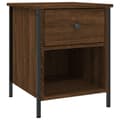 Miniatyrbilde 2 av 11: vidaXL Nattbord 2 stk brun eik 40x42x50 cm konstruert tre