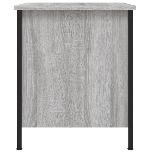 vidaXL sengeborde 2 stk. 40x42x50 cm konstrueret træ grå sonoma-eg