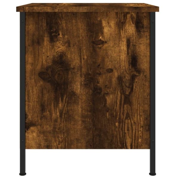 vidaXL sengeborde 2 stk. 40x42x50 cm konstrueret træ røget egetræ