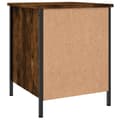 Miniatyrbillede 8 af 11: vidaXL sengeborde 2 stk. 40x42x50 cm konstrueret træ røget egetræ