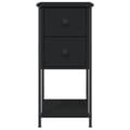 Miniatyrbilde 6 av 11: vidaXL Nattbord 2 stk svart 32x42x70 cm konstruert tre