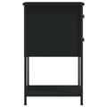 Miniatyrbilde 7 av 11: vidaXL Nattbord 2 stk svart 32x42x70 cm konstruert tre