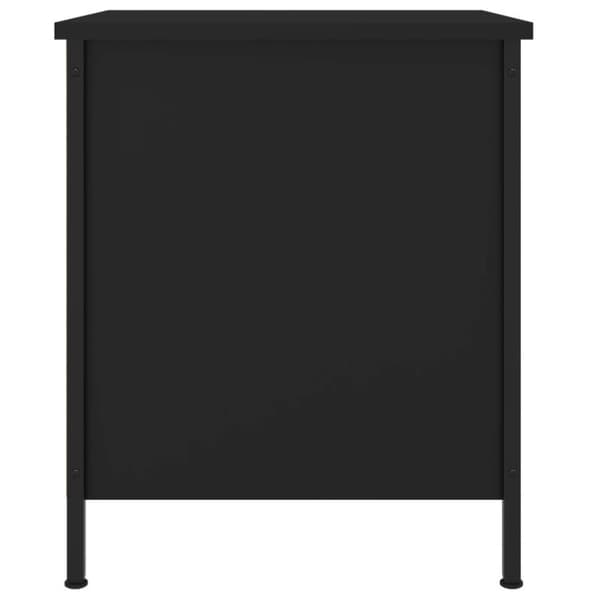 vidaXL sengeborde 2 stk. 40x42x50 cm konstrueret træ sort