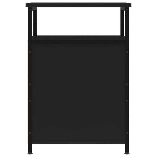 vidaXL sengeborde 2 stk. 40x42x60 cm konstrueret træ sort