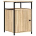 Miniatyrbilde 3 av 11: vidaXL Nattbord 2 stk sonoma eik 40x42x60 cm konstruert tre