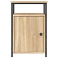 Miniatyrbilde 7 av 11: vidaXL Nattbord 2 stk sonoma eik 40x42x60 cm konstruert tre