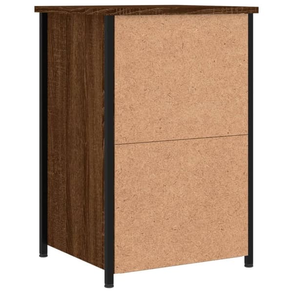 vidaXL Nattbord 2 stk brun eik 40x36x60 cm konstruert tre
