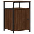 Miniatyrbilde 3 av 11: vidaXL Nattbord 2 stk brun eik 40x42x60 cm konstruert tre