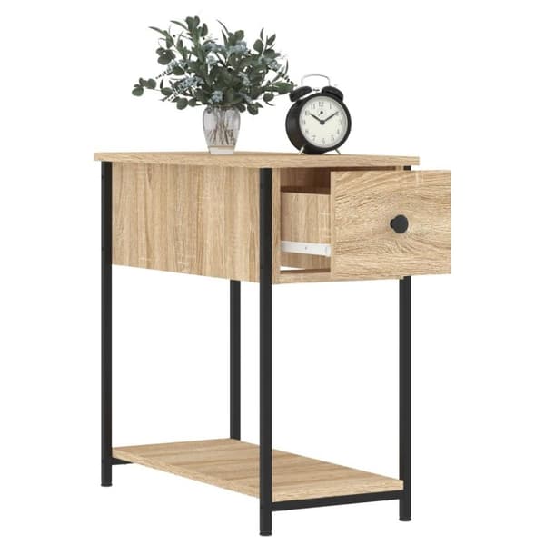 vidaXL Sängbord 2 st sonoma-ek 30x60x60 cm konstruerat trä