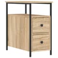 Miniatyrbilde 4 av 11: vidaXL Nattbord 2 stk sonoma eik 30x60x60 cm konstruert tre