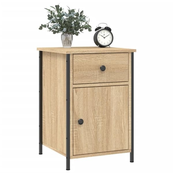 vidaXL Nattbord 2 stk sonoma eik 40x42x60 cm konstruert tre