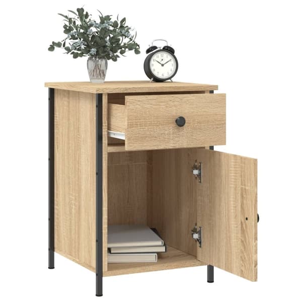 vidaXL Nattbord 2 stk sonoma eik 40x42x60 cm konstruert tre