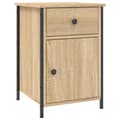 Miniatyrbilde 5 av 11: vidaXL Nattbord 2 stk sonoma eik 40x42x60 cm konstruert tre