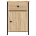 Miniatyrbilde 6 av 11: vidaXL Nattbord 2 stk sonoma eik 40x42x60 cm konstruert tre