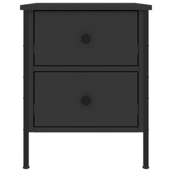 vidaXL Yöpöydät 2 kpl musta 40x42x50 cm tekninen puu