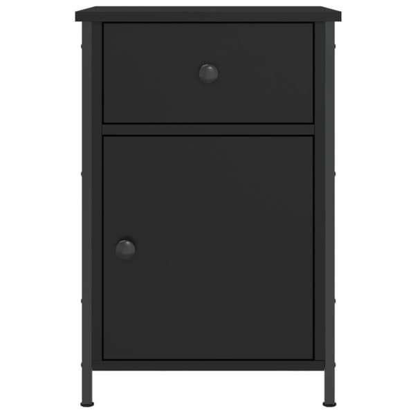vidaXL Sängbord 2 st svart 40x42x60 cm konstruerat trä