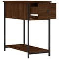 Miniatyrbilde 6 av 11: vidaXL Nattbord 2 stk brun eik 30x60x60 cm konstruert tre