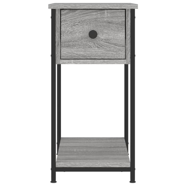 vidaXL sengeborde 2 stk. 30x60x60 cm konstrueret træ grå sonoma-eg