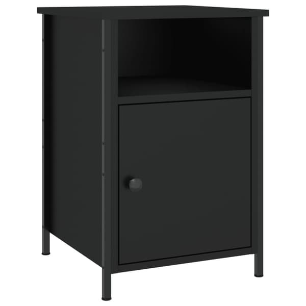 vidaXL Sängbord 2 st svart 40x42x60 cm konstruerat trä
