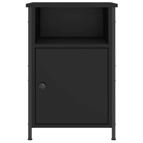 vidaXL Sängbord 2 st svart 40x42x60 cm konstruerat trä
